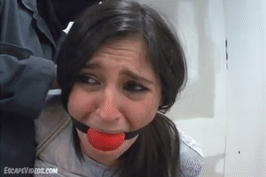 www.escapevideos.com - Charlotte Busty Ball Gagged thumbnail